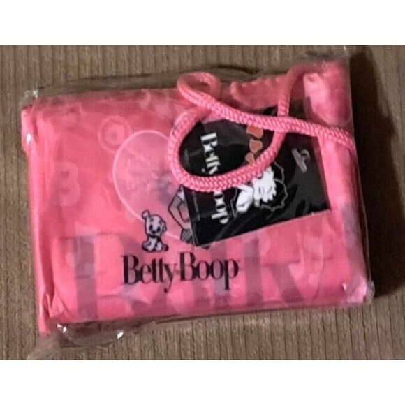 New Pink Attitude Betty Boop Reusable Shopping Bag Shoulder Tote 15x15 Pudgy NIP - Picture 2 of 3